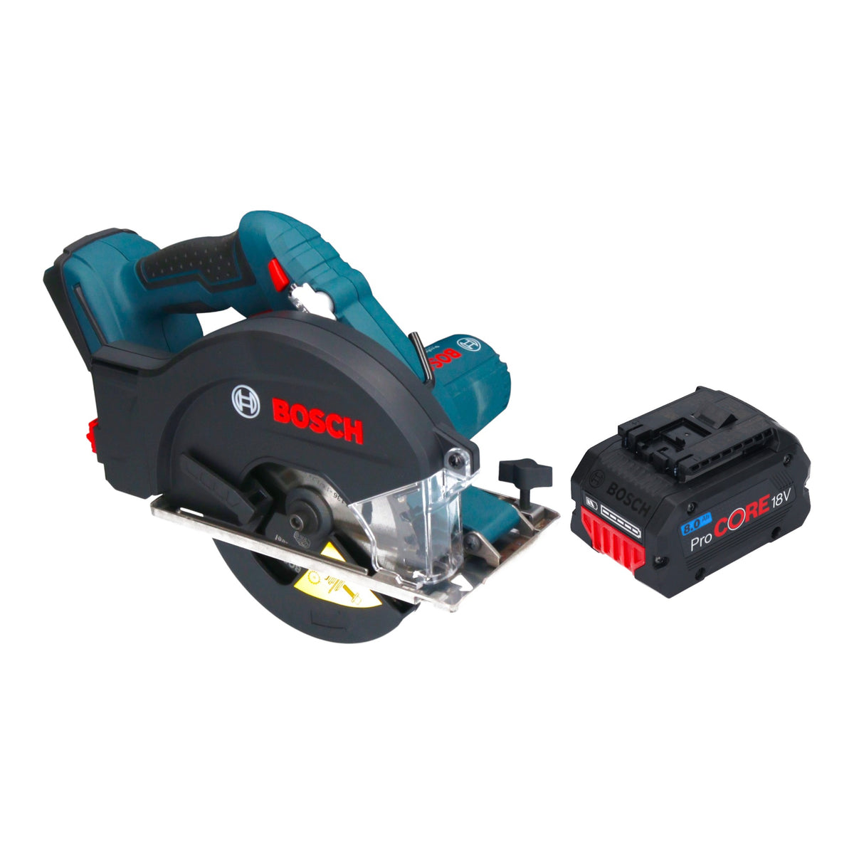 Bosch GKM 18V-50 Professional Scie circulaire portative sans fil pour le métal 18 V 136 mm Brushless + 1x batterie ProCORE 8,0 Ah - sans chargeur