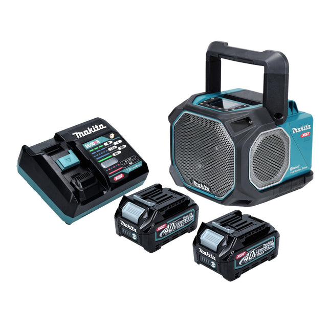 Makita MR 014 GD201 Lautsprecher 14 4 18 40 V AC DC Bluetooth Mikrofon 2x Akku 2 5 Ah Ladegeraet 0 - toolbrothers