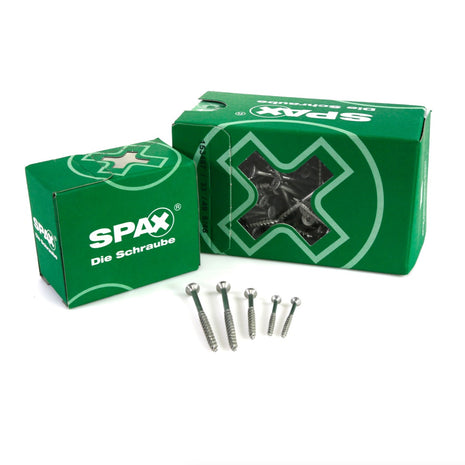 SPAX Universalschraube 3,5 x 40 mm 400 Stk. TORX T-STAR  plus T15 WIROX Senkkopf Teilgewinde 4Cut-Spitze - Toolbrothers