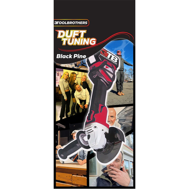 Toolbrothers Duftbaum Winkelschleifer Design Duft BLACK PINE hoelzerne mit frischen Duftnoten 0 - toolbrothers