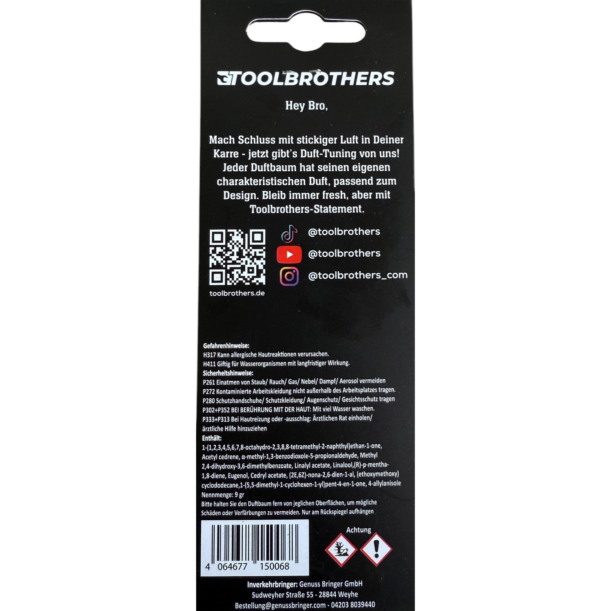 Toolbrothers Duftbaum Romans Auto Design Duft BOSS maskuline und frische Duftnoten 3 - toolbrothers