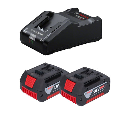 Bosch Starter Set 2x GBA 18 V / 4 Ah / 4000 mAh Li-Ion Akku