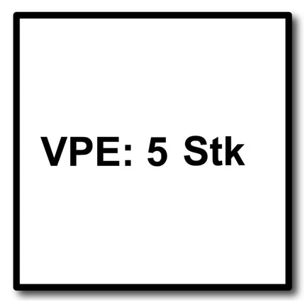 Festool S 75/1,5/5 Plastics Profile Lama seghetto - 5 pezzi ( 204268 )