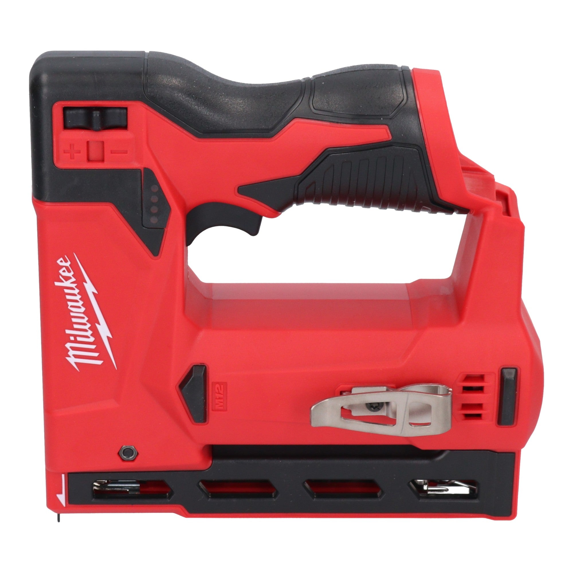 Milwaukee M12 BST 302 Akku Tacker 12 V 6 14 mm 2x Akku 3 0 Ah Ladegeraet 1 - toolbrothers