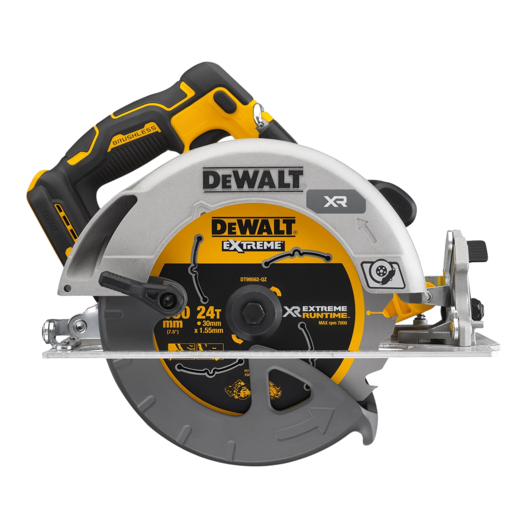 DeWalt DCS 573 T2T Akku Handkreissaege 18 V 190 x 30 mm Brushless 2x Akku 6 0 Ah Ladegeraet TSTAK 3 - toolbrothers