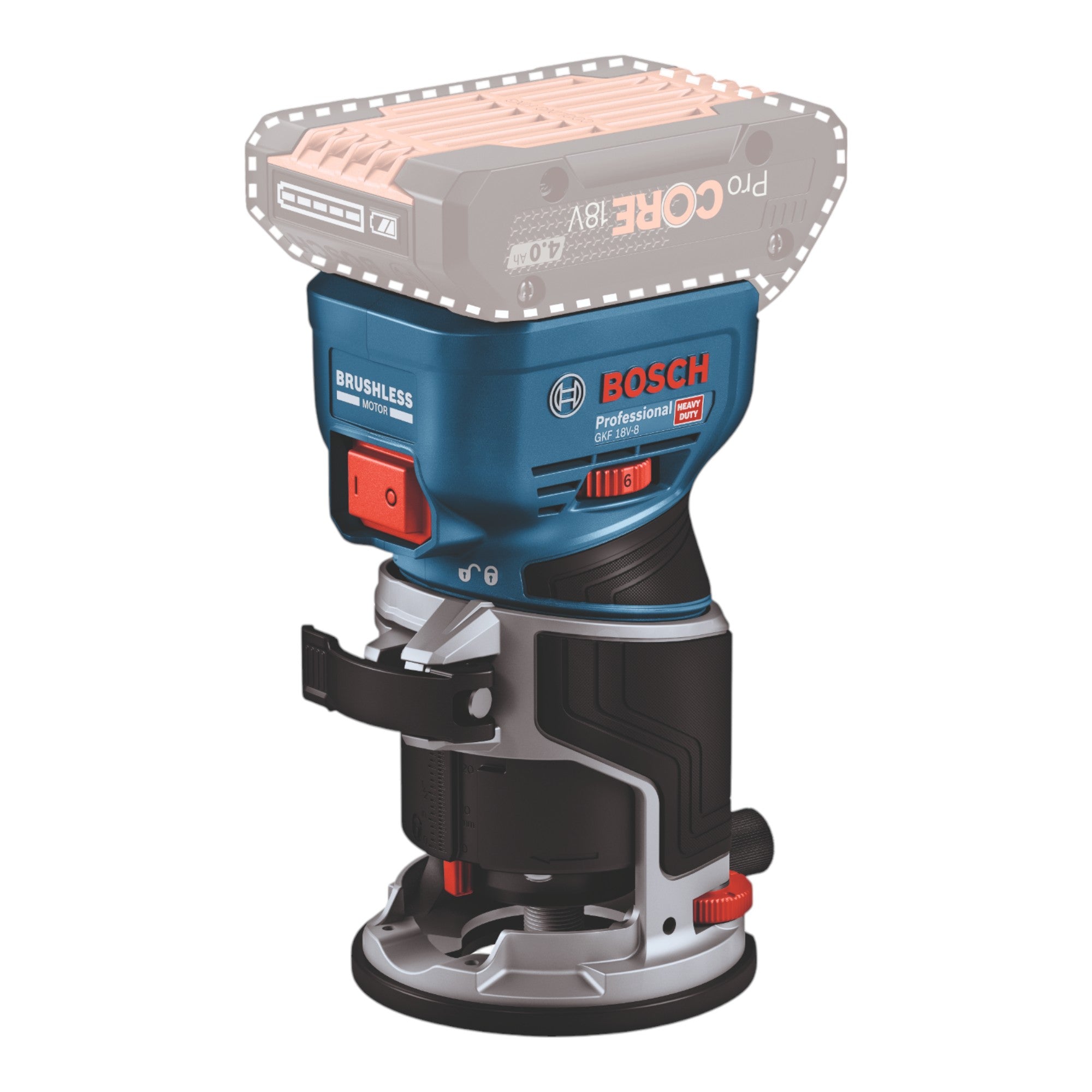 Bosch GKF 18V 8 Professional Akku Kantenfraese 18 V 8 0 mm Brushless 2x Akku 5 0 Ah Ladegeraet 3 - toolbrothers