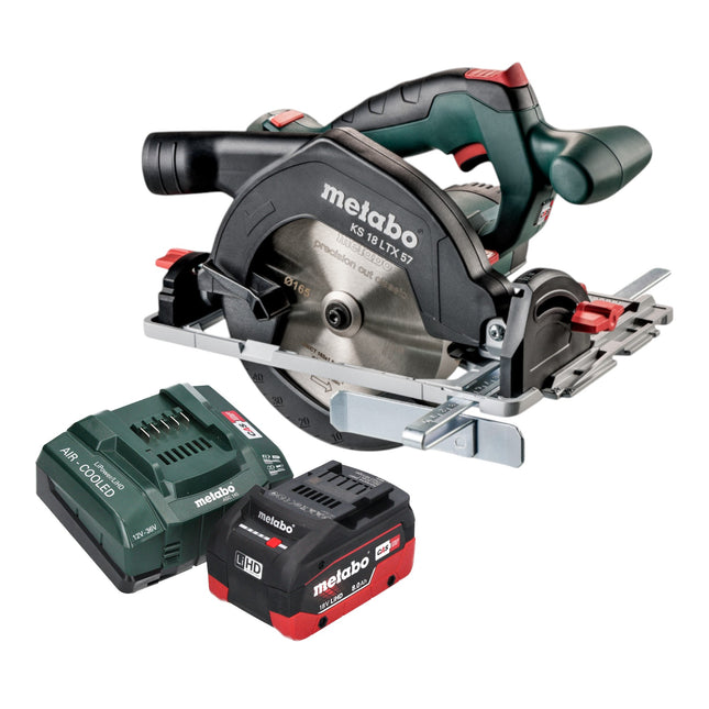 Metabo KS 18 LTX 57 Akku Handkreissaege 18 V 165 mm 1x LiHD Akku 8 0 Ah Ladegeraet 0 - toolbrothers