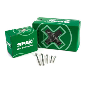 SPAX Universalschraube 5,0 x 100 mm 100 Stk. TORX T-STAR plus T20 WIROX Senkkopf Teilgewinde 4Cut-Spitze 0191010501003
