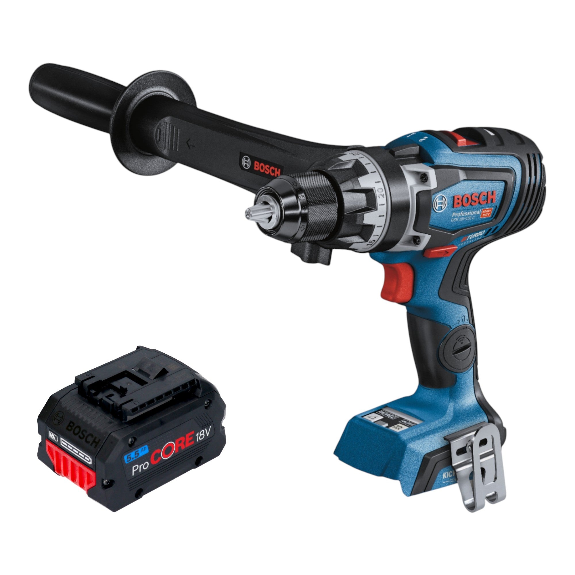 Bosch GSR 18V 150 C Professional Akku Bohrschrauber 18 V 150 Nm Brushless 1x ProCORE Akku 5 5 Ah ohne Ladegeraet 0 - toolbrothers