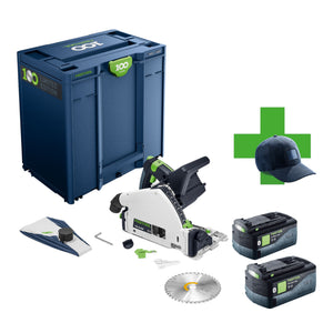 Festool TSC 55 KEB-Basic 100Y Limited Edition Akku Tauchsäge 18 / 36 V ( 2x 18 V ) 160 mm Brushless + 2x Akku 5,0 Ah + Systainer - ohne Ladegerät