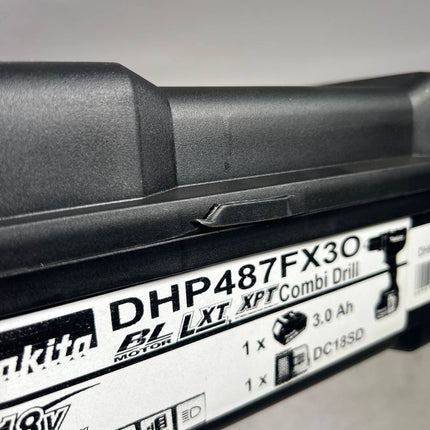 Makita Werkzeug Koffer 420 x 310 x 125 mm Schwarz fuer Schlagbohrschrauber DHP487 Bohrschrauber DDF487 Beschaedigt 4 - toolbrothers