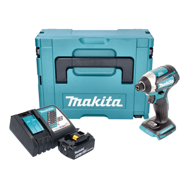 Makita DTD 154 RG1J Akku Schlagschrauber 18 V 175 Nm 1 4 Brushless 1x Akku 6 0 Ah Ladegeraet Makpac 0 - toolbrothers
