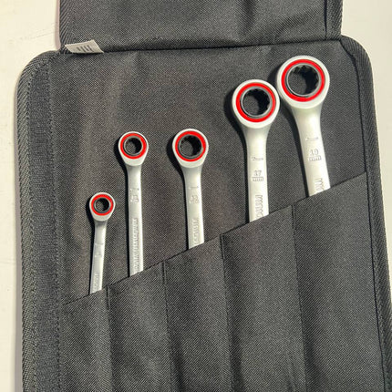 Bosch Maulschluessel 1600A02Z3D Professional Maul Ringratschenschluessel Set 5 teilig 8 19mm Neuwertig 3 - toolbrothers