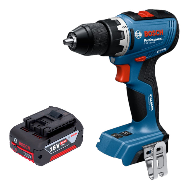 Bosch GSR 18V 65 Professional Akku Bohrschrauber 18 V 63 Nm Brushless 1x Akku 4 0 Ah ohne Ladegeraet 0 - toolbrothers