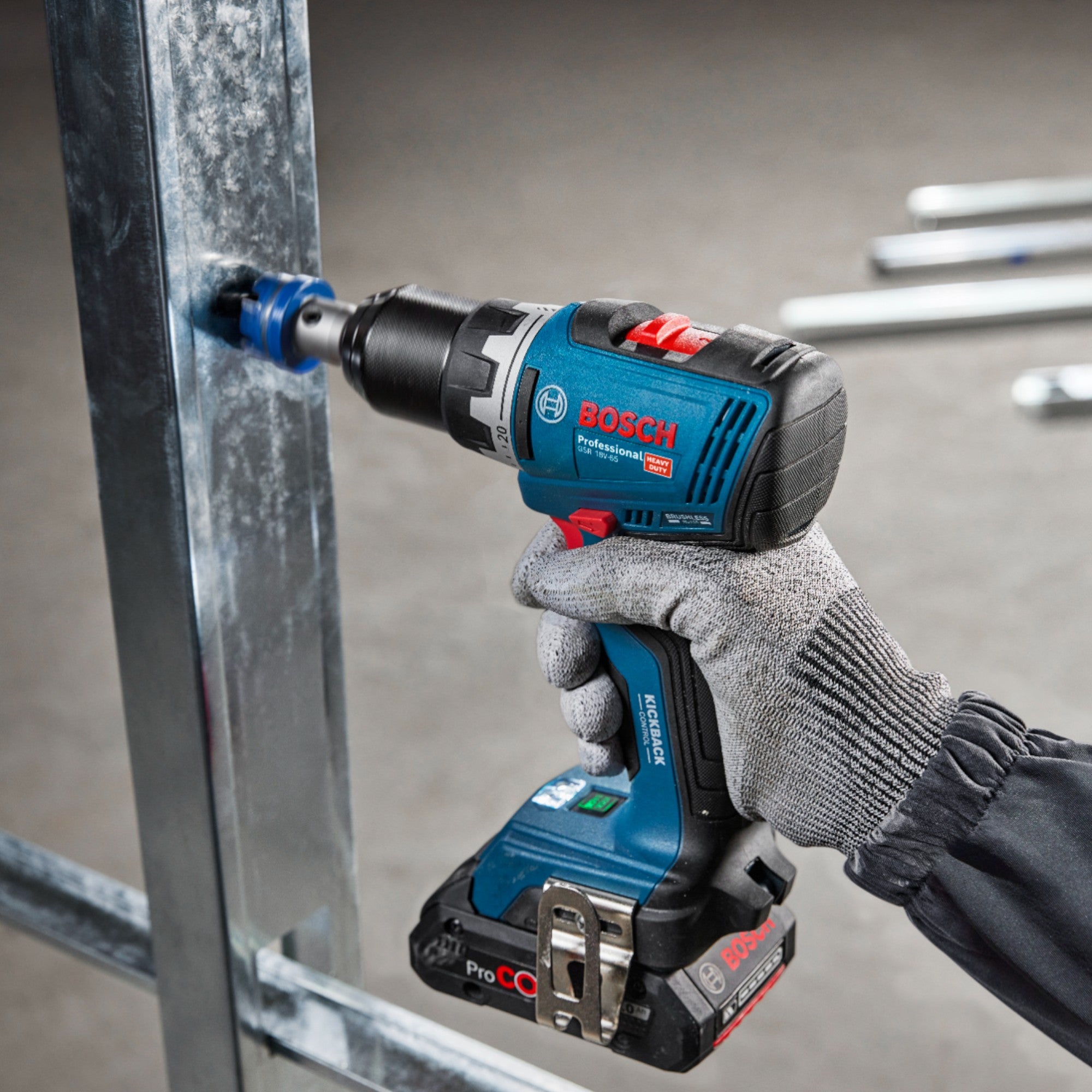 Bosch GSR 18V 65 Professional Akku Bohrschrauber 18 V 63 Nm Brushless 1x Akku 4 0 Ah ohne Ladegeraet 4 - toolbrothers
