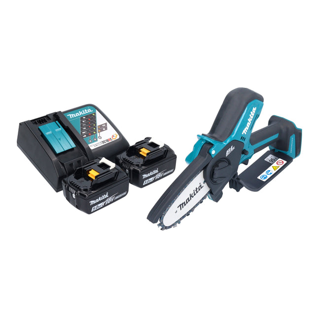 Makita DUC 101 RT201 Akku Astsaege 18 V 10 cm Brushless 2x Akku 5 0 Ah Ladegeraet 0 - toolbrothers