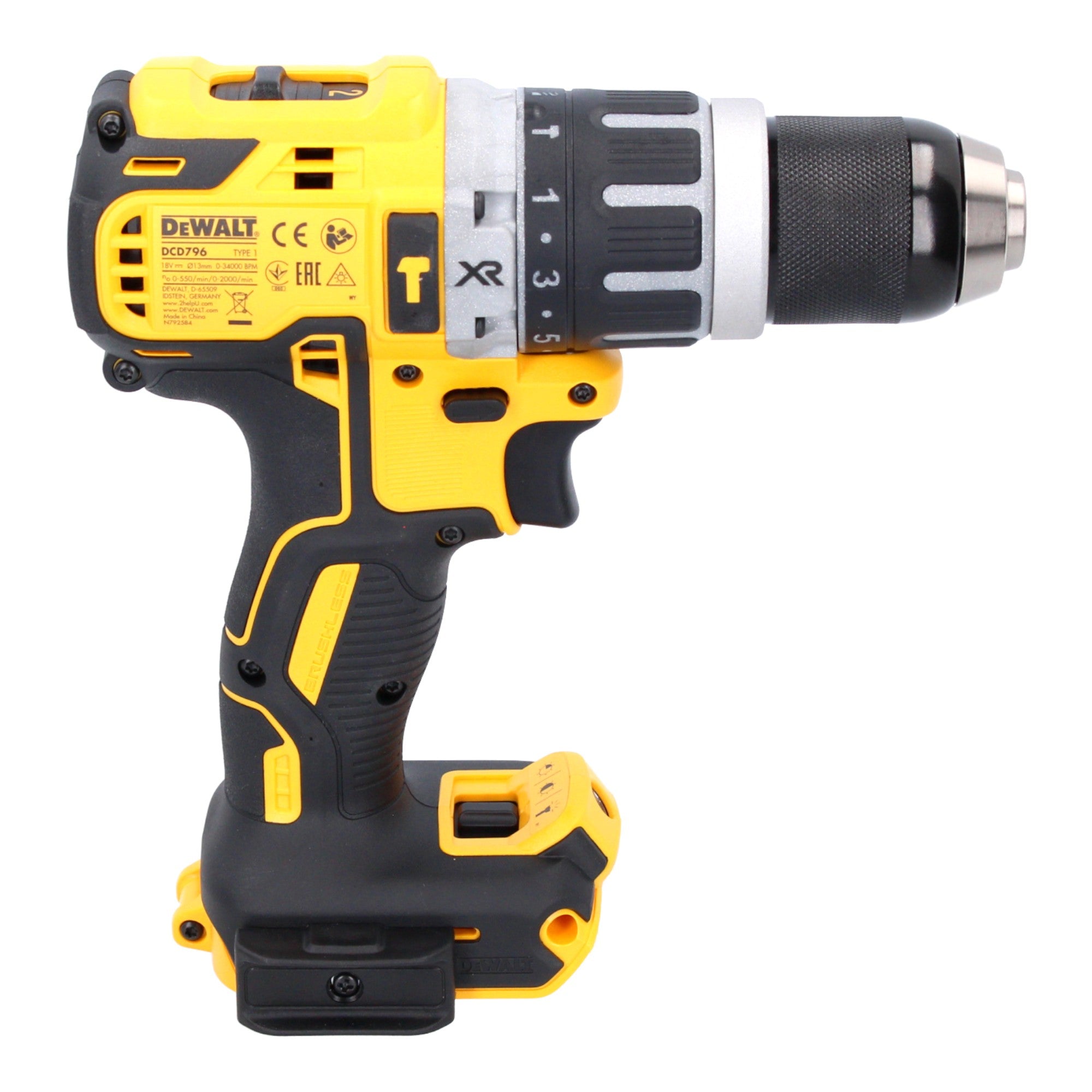 DeWalt DCD 796 D1T Akku Schlagbohrschrauber 18 V 70 Nm Brushless 1x Akku 2 0 Ah Ladegeraet TSTAK 4 - toolbrothers