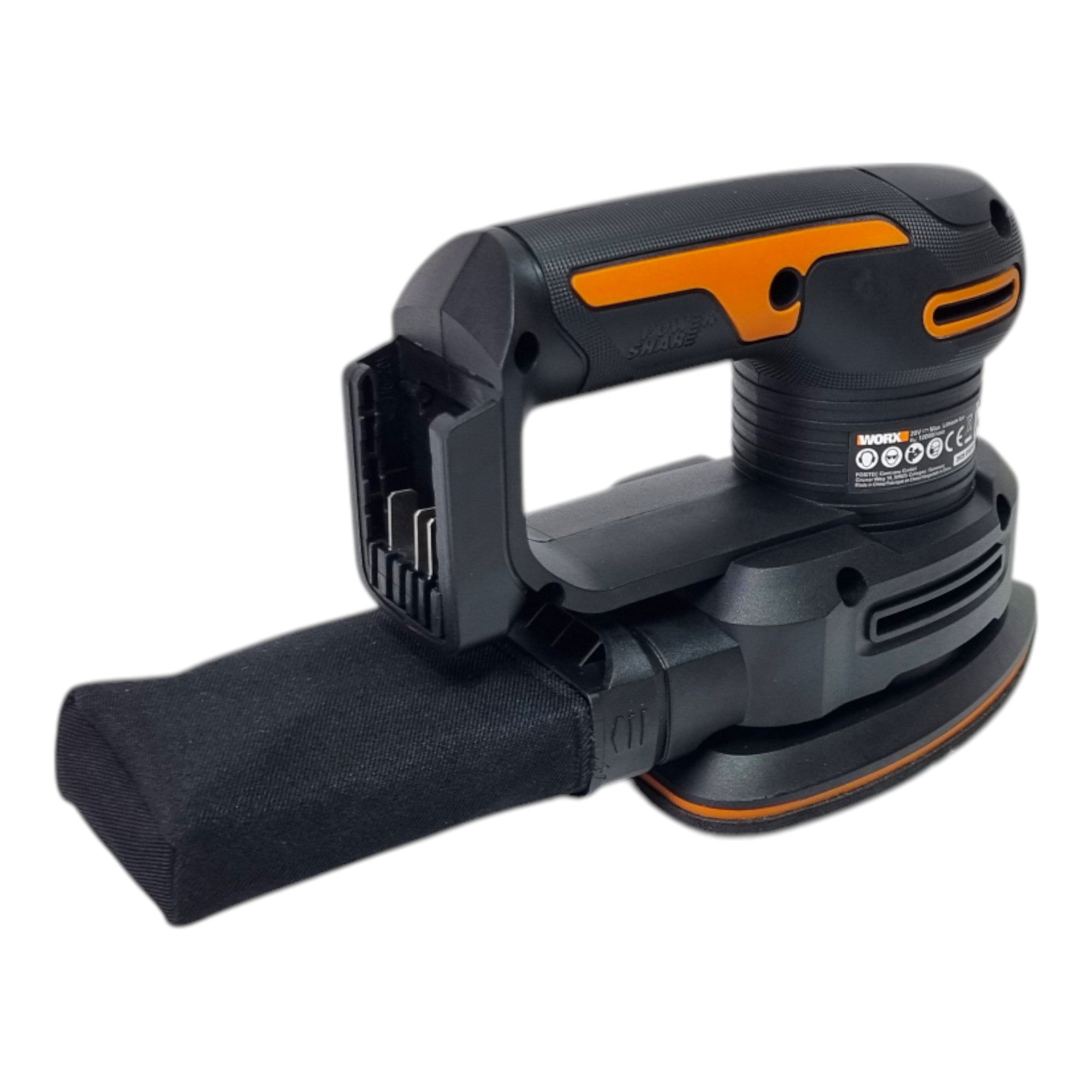 Worx WX822 9 Akku Deltaschleifer 20 V 140 x 90 mm Solo ohne Akku ohne Ladegeraet 2 - toolbrothers