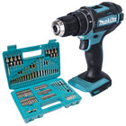 Makita DHP 482 Z Akku Schlagbohrschrauber 18 V 62 Nm 102 tlg Bit Bohrer Set ohne Akku ohne Ladegeraet 0 - toolbrothers