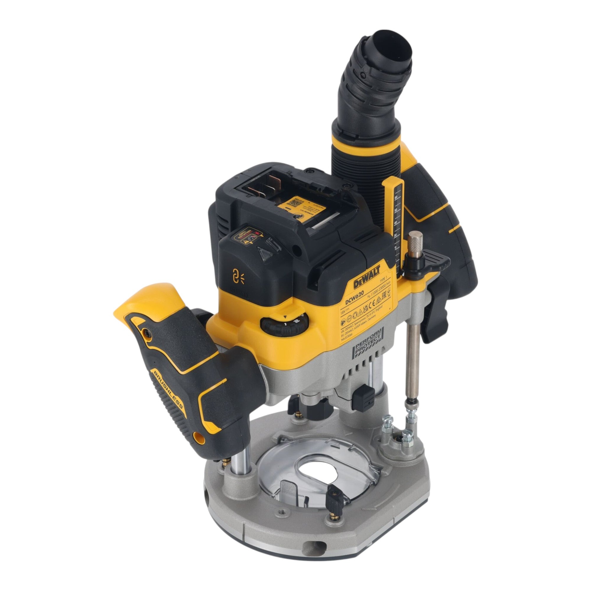 DeWalt DCW 620 NT Akku Oberfraese 18 V 12 mm Brushless TSTAK ohne Akku ohne Ladegeraet 1 - toolbrothers