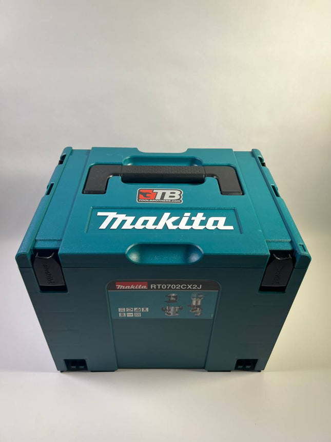 Makita RT 0702 CX2J Multifunktionsfraese 710 W 6 8 mm Oberfraesenmodul Kantenfraesenmodul Winkelfraesenmodul Makpac Neuwertig 1 - toolbrothers