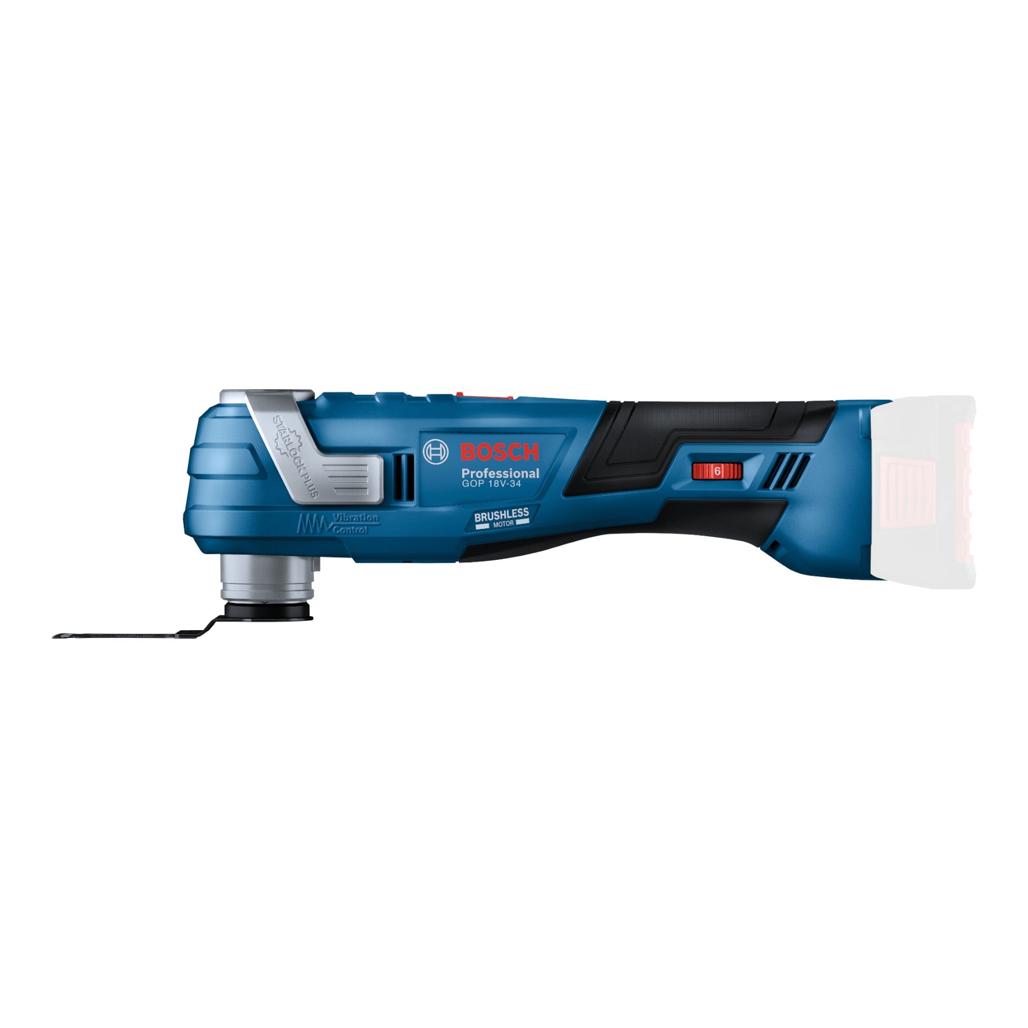 Bosch GOP 18V 34 Professional Akku Multi Cutter 18 V Starlock Plus 1x Akku 4 0 Ah ohne Ladegeraet 1 - toolbrothers