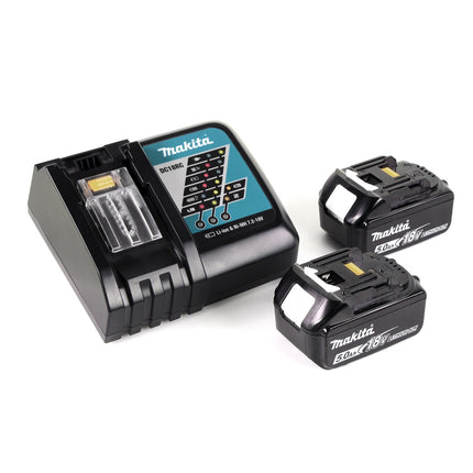 Makita DUC 355 RT2 Akku Kettensäge 36V ( 2x18V ) Brushless 35 cm + 2x 5,0 Ah Akku + Ladegerät - Toolbrothers