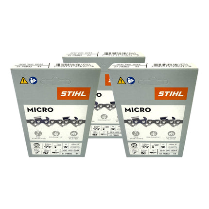Stihl 3x 3 8 Picco Micro Mini 3 PMM3 Saegekette 30 cm 3 8 P 1 3 mm 44 TG 3 Stueck 3x 36100000044  0 - toolbrothers
