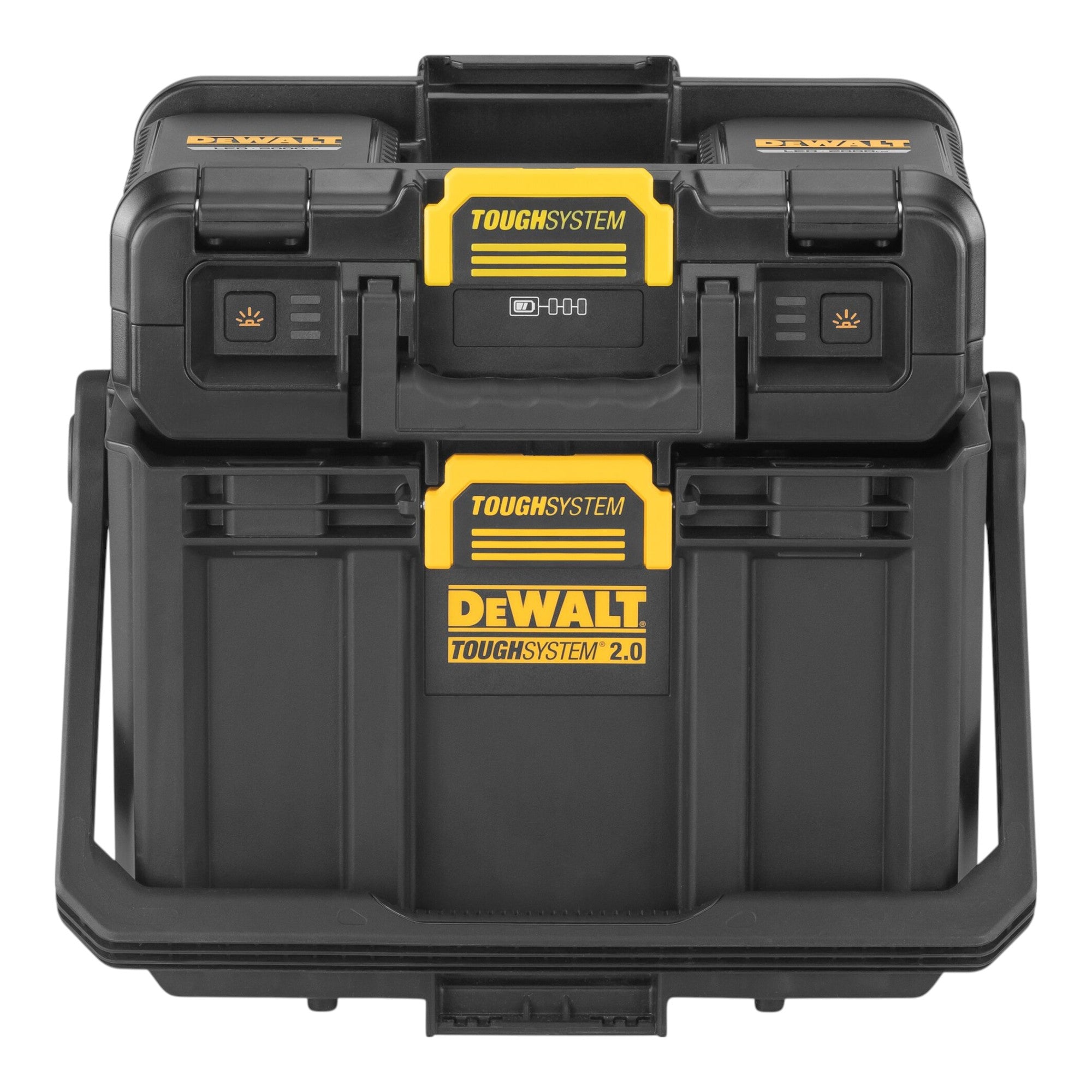 DeWalt DWST08061 1 Werkzeugbox mit integrierten Leuchten 395 x 352 x 255 mm ToughSystem 2 0 1x Akku 2 0 Ah ohne Ladegeraet 1 - toolbrothers