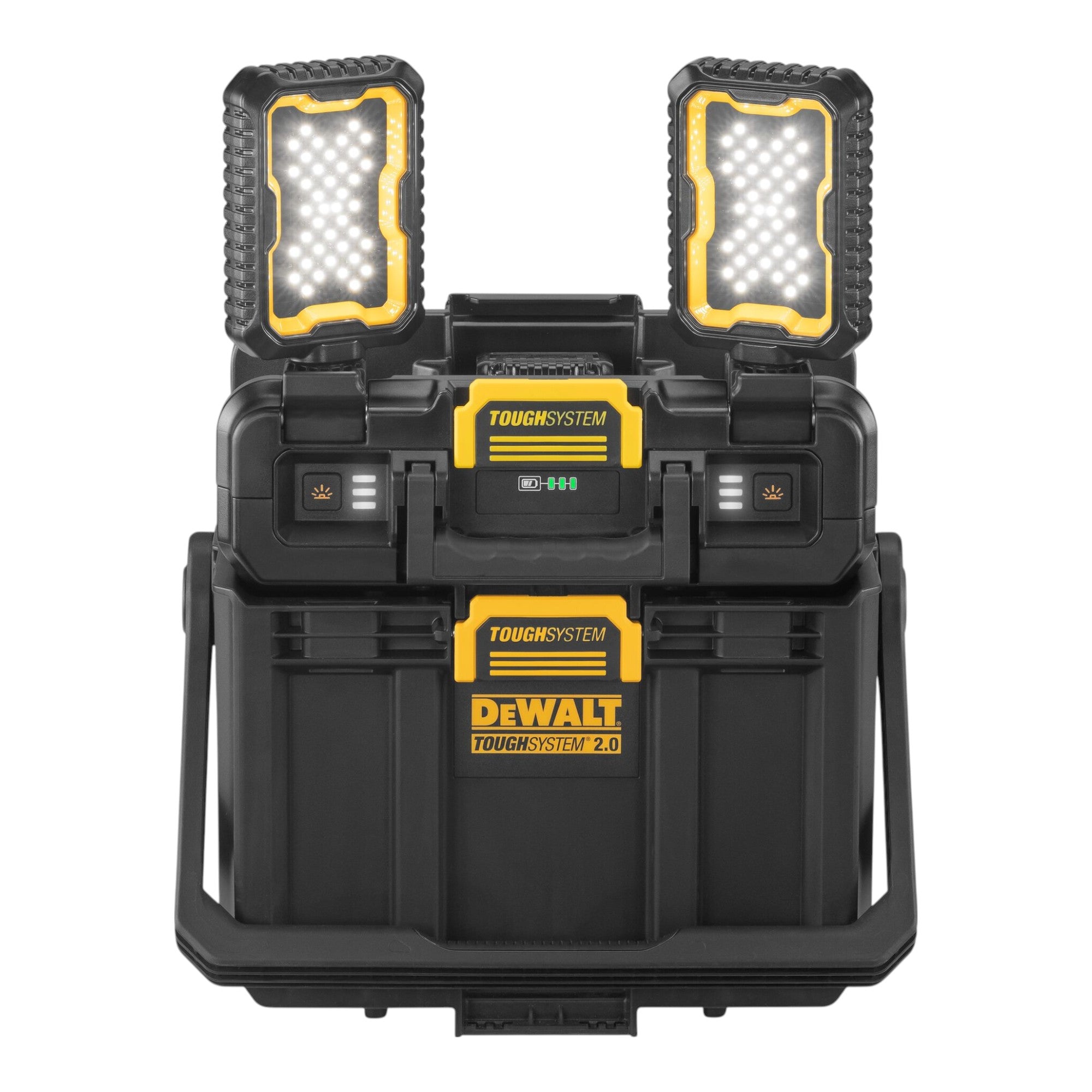 DeWalt DWST08061 1 Werkzeugbox mit integrierten Leuchten 395 x 352 x 255 mm ToughSystem 2 0 1x Akku 2 0 Ah Ladegeraet 4 - toolbrothers