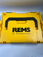 REMS Mini Press ACC 22 V Akku Radialpresse mit Zwangsablauf in L Boxx 1 x 2 5 Ah Akku Ladegeraet 578014 R220 Leicht Gebraucht 1 - toolbrothers