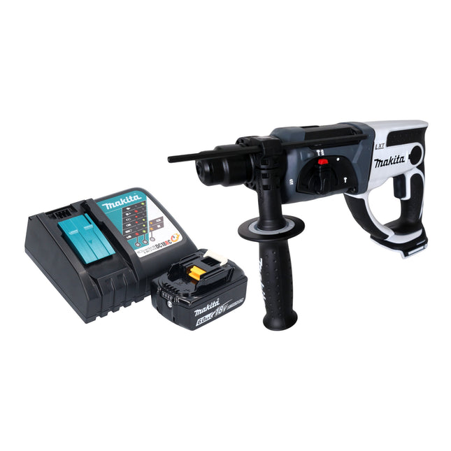Makita DHR 202 RG1W Akku Bohrhammer 18 V 20 mm 2 0 J weiss 1x Akku 6 0 Ah Ladegeraet 0 - toolbrothers