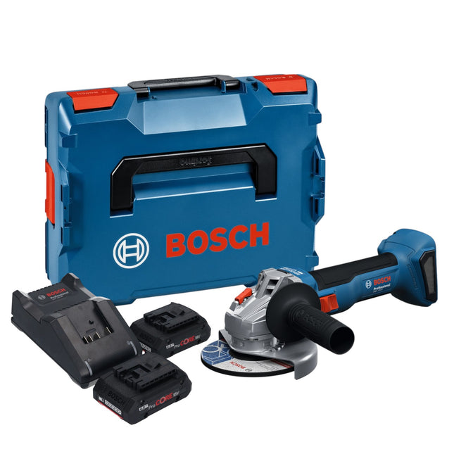 Bosch GWS 18V 8 Professional Akku Winkelschleifer 18 V 125 mm Brushless 2x ProCORE Akku 4 0 Ah Ladegeraet L Boxx 0 - toolbrothers