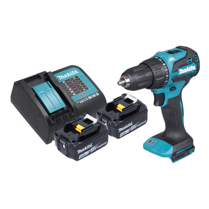 Makita DHP 490 SM Akku Schlagbohrschrauber 18 V 65 Nm Brushless 2x Akku 4 0 Ah Ladegeraet 0 - toolbrothers