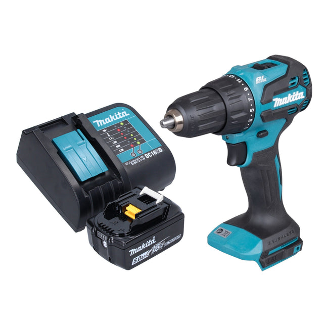 Makita DHP 490 ST1 Akku Schlagbohrschrauber 18 V 65 Nm Brushless 1x Akku 5 0 Ah Ladegeraet 0 - toolbrothers