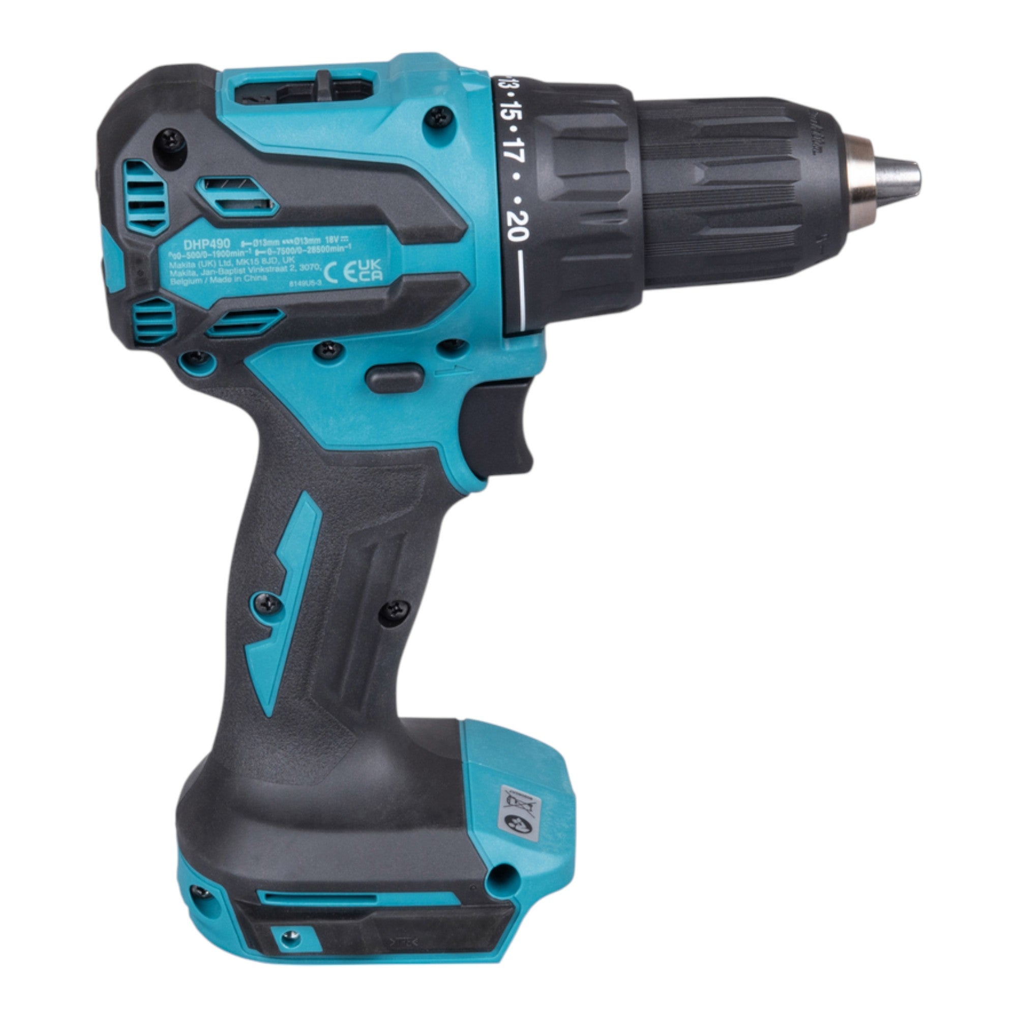 Makita DHP 490 G1 Akku Schlagbohrschrauber 18 V 65 Nm Brushless 1x Akku 6 0 Ah ohne Ladegeraet 4 - toolbrothers