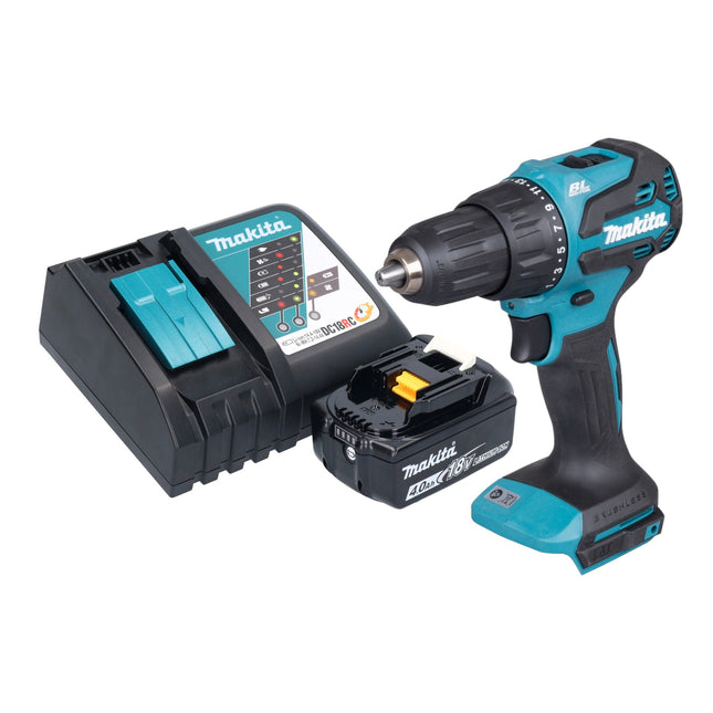 Makita DHP 490 RM1 Akku Schlagbohrschrauber 18 V 65 Nm Brushless 1x Akku 4 0 Ah Ladegeraet 0 - toolbrothers
