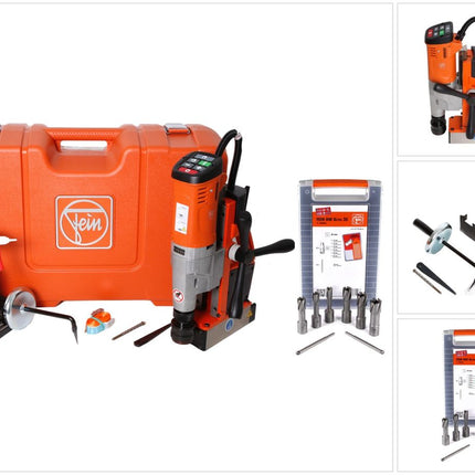 FEIN AKBU 35 PMQW Select 18 V Brushless Li-Ion Akku Magnet Kernbohrmaschine bis 35 mm im Koffer + 8-tlg Kernbohrer-Set - Toolbrothers