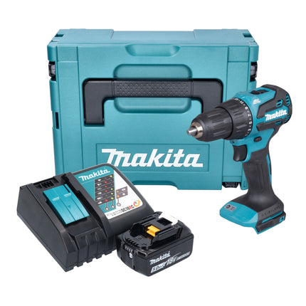 Makita DHP 490 RT1J Akku Schlagbohrschrauber 18 V 65 Nm Brushless 1x Akku 5 0 Ah Ladegeraet Makpac 0 - toolbrothers