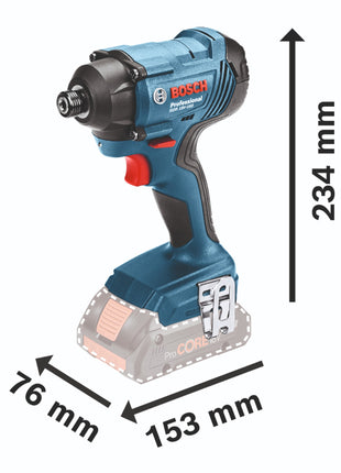 Bosch GDR 18V-160 Llave de impacto rotativa a batería profesional 18 V 160 Nm 1/4" Solo (06019G5106) - sin batería, sin cargador