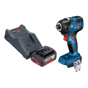Bosch GDR 18V-200 Professional Akku Drehschlagschrauber 18 V 200 Nm Brushless + 1x Akku 4,0 Ah + Ladegerät