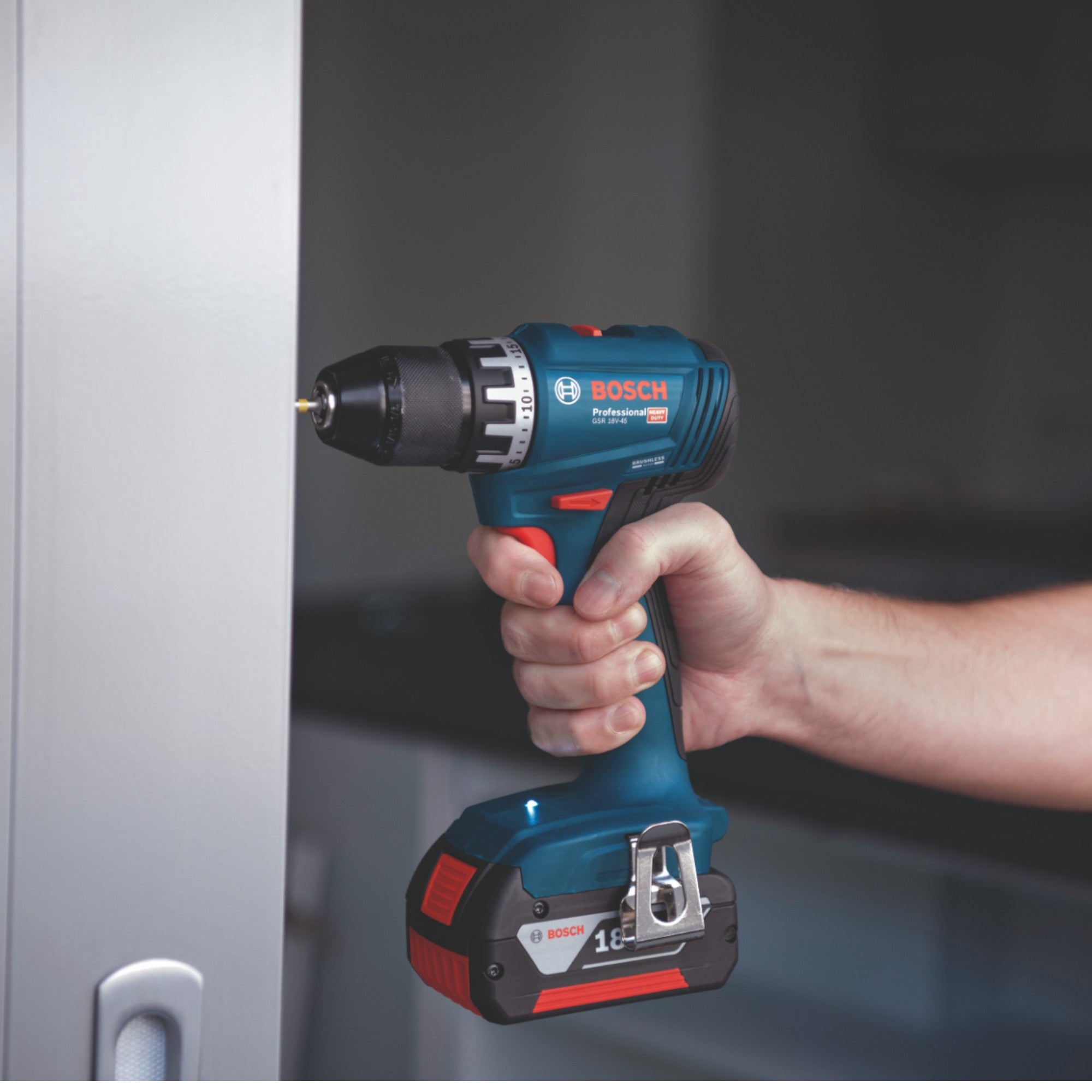 Bosch GSR 18V 45 Professional Akku Bohrschrauber 18 V 45 Nm Brushless 1x Akku 2 0 Ah ohne Ladegeraet 4 - toolbrothers