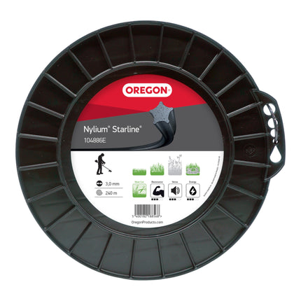 Oregon Nylium Starline Trimmerfaden 3 0 mm x 240 m 104886E fuer Benzin und Akkugeraete 1 - toolbrothers