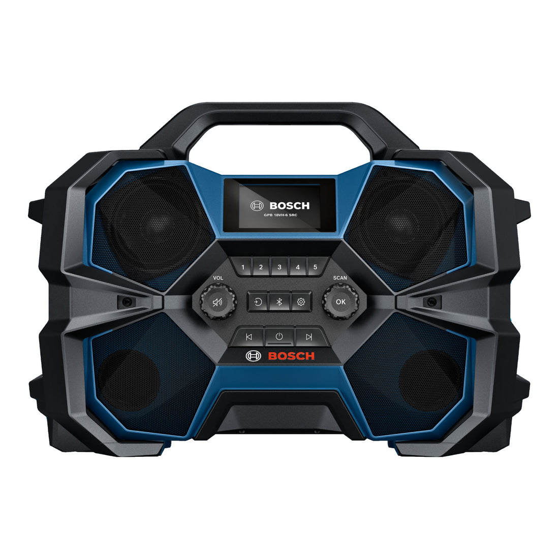 Bosch GPB 18VH-6 SRC Professional Akku Radio 12 - 18 V ( 06014A6200 ) FM / DAB+ / Bluetooth / AUX IP54 Solo - ohne Akku, ohne Ladegerät
