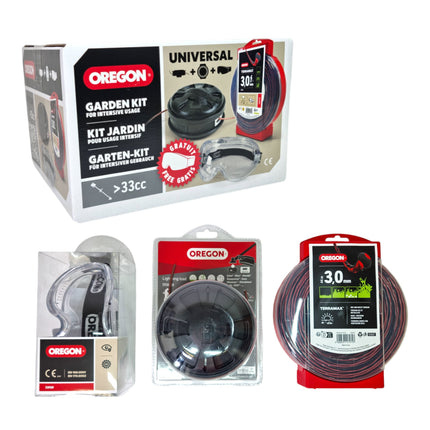 Oregon Pro Garten Set Fadenkopf Faden Schutzbrille 646569 fuer Freischneider ab 33 cm  0 - toolbrothers