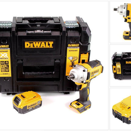 DeWalt DCF 894 NT Akku Schlagschrauber 18 V 447 Nm 1/2" Brushless + 1x Akku 4,0 Ah + TSTAK - ohne Ladegerät - Toolbrothers
