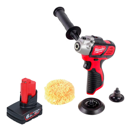 Milwaukee M12 BPS 601 Akku Polierer 12 V 1x Akku 6 0 Ah ohne Ladegeraet 0 - toolbrothers