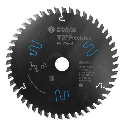 Bosch GKS 18V-57 G Akku Kreissäge 18V 165 mm Solo in L-Boxx ( 06016A2101 ) + 3x Kreissägeblatt - Toolbrothers