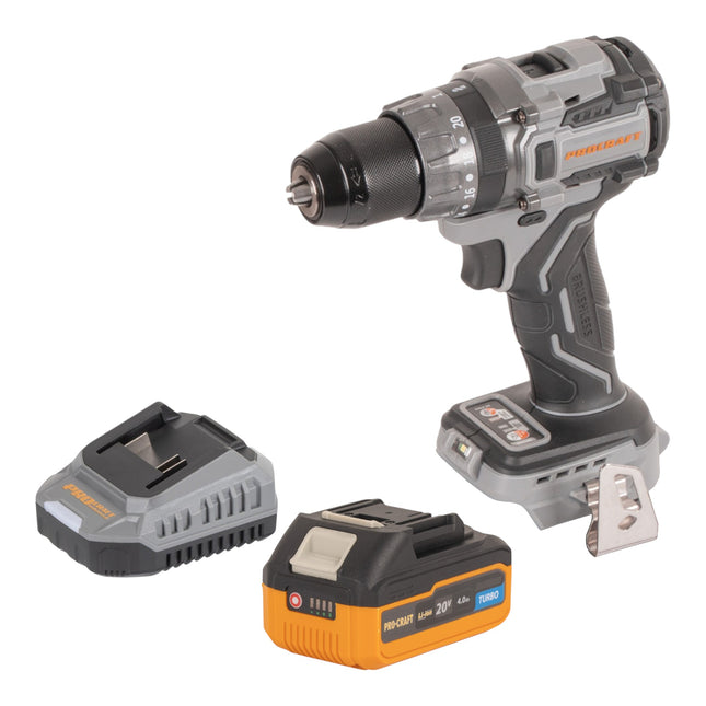 Procraft Industrial CD20Abb Akku Schlagbohrschrauber 20 V 85 Nm 1x Akku 4 0 Ah Ladegeraet 0 - toolbrothers