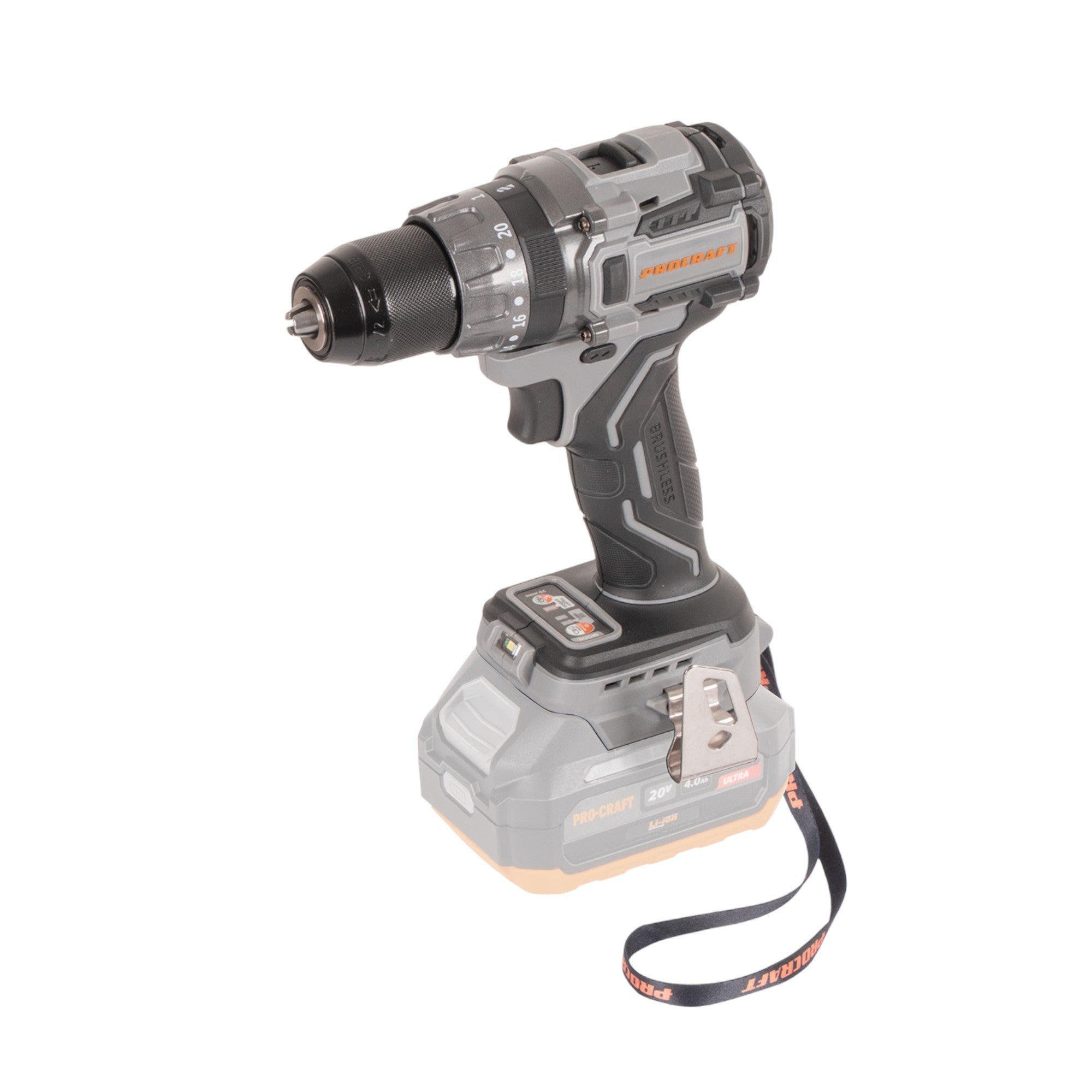 Procraft Industrial CD20Abb Akku Schlagbohrschrauber 20 V 85 Nm 1x Akku 2 0 Ah Ladegeraet RHINO Toolcase 1 - toolbrothers